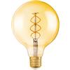 OSRAM Globo Lampadina LED, 4 W Equivalenti 25 W, Attacco E27, Luce Calda 2000K, Confezione da 1 Pezzo