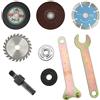 Monsully 9 Pezzi Connecting Rods Converter,Adattatore per Trapano a Mandrino con Gambo da 10 mm per Soddisfare la Molatura del Trapano Elettrico,Taglio di Piastrelle,Metallo, con 4 Pezzi Disco da Taglio