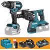 Makita Kit trapano percussione e tassellatore Makita® DLX2280PTJ