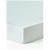 Westwing Collection Lenzuolo con angoli topper in raso di cotone Comfort