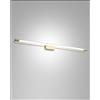 Fabas RAPALLO APPLIQUE OTTONE SATININATO IN METALLO E METACRILATO L.60CM A LED 3000K - 20W - 2240 lm