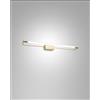 Fabas RAPALLO APPLIQUE OTTONE SATININATO IN METALLO E METACRILATO L.60CM A LED 3000K - 14W - 1580 lm