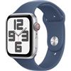 Apple Watch SE GPS + Cellular 44mm Cassa in Alluminio Color Argento con Denim Sport Band - S/M