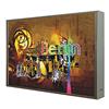 CCRETROILUMINADOS Quadro con cornice in legno laccato bianco illuminato con luce LED Berlin