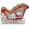 BETTER WITH FRIENDS mk4 Slitta di Babbo Natale Carrello di Renne Supporto Felice Dolci Piccoli Regali Decorazione Natività 17 cm 13 cm 6 cm. Legno fatto a mano