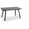 STONES HOME FURNITURE Dylan - Tavolo Allungabile (140/200 x 80 cm) con Top in Ceramica Marmo Grigio