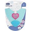 CHICCO (ARTSANA SpA) Chicco 2 in1 Gummy Bib Massaggiagengive e Bavaglia Azzurro 2m+