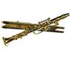 Miniblings clarinetto Cravatta fermacravatta Scatola Fermaglio in Oro clarinettista Musica - Gioielli Fatto a Mano Ho Mr Uomini Gioielli Gioielli Cravatta Clip Cravatta
