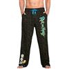 Rick & Morty RICK AND MORTY Pantaloni Pigiama Uomo Cotone Lungo (2XL, Nero)