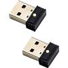 Jpdisdd Jiggler per Mouse USB da 2 Pezzi, Jiggler per Mouse per Computer Automatico Non Rilevabile, Mantiene Il Computer Sveglio, Simula Il Movimento del Mouse