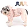 Zunea Impermeabile con Cappuccio per Cani Piccola Taglia Media leggero Cucciolo Cappotto Antipioggia con Foro per Imbracatura Regolabile Tuta Antipioggia Giacca Slicker Impermeabile Vestiti Rosa XXL