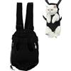 ZLXHDL Zaino Pettorale Per Animali Domestici, Zaino Porta Cani Traspirante Portatile Per Animali Domestici Accessori Per Animali Domestici Per Escursionismo Bici da Viaggio Moto(M-nero)
