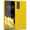 kwmobile Cover per Samsung Galaxy S20 FE Custodia - Back Case per Smartphone in Silicone TPU - Protezione Gommata - giallo radiante