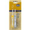 CHICCO (ARTSANA SpA) Spazzolini Primi Denti 6-36M+ Duo Azzurro/Giallo CHICCO