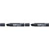 Pentel N50XL - Cajas de aluminio, negro, 1 unidad (Confezione da 2)