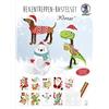 URSUS 10154135-Scala delle Streghe Invernale, Set per 9 Animali Natalizi in cartoncino Fotografico, incl. Strisce di Carta, sagoma, Filo per Appendere e Istruzioni per l'uso, Multicolore, 21360099F