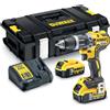 DeWalt Trapano avvitatore a percussione DeWalt DCD796P2-QW 18 V 5,0 Ah con accessori