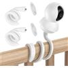 TEKCAM Supporto di Montaggio per Monitor Compatibile con TP-Link Tapo C200/C210/C220/C211/C225 Telecamera, Staffe di Montaggio Flessibile, 2 Pezzi