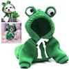Generic Divertente Pet Vestiti Carino Verde Piccola Rana Cane E Moda Peluche E Inverno Autunno Y7F5 Outdoor Felpa Piccolo Cane Co