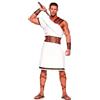 pvucpot Costume da Dio Greco con Fusciacca, Marrone Costume da Toga da Uomo Imperatore Romano Cesare Costume Dio Greco Bianco Costume Carnevale Festa di Halloween Natale Costume in Maschera