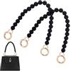 PH PandaHall 2pz Catene per Borsa con Perline Nero 30cm Catena di Perle per Borsa, Catene Corte per Borse Decorazioni per Borsetta Portamonete Artigianali Fai da Te