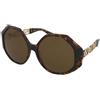 Versace VE4395 5346/73 | Occhiali da Sole Graduati o Non Graduati | Prova Online | Plastica | Oversize | Marrone, Havana | Adrialenti