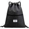LIVACASA Sacca Sportiva Palestra Coulisse Tasche con Cerniera Sacca Sportivo da Viaggio Idrorepellenza Borsa a Sacco Leggero per Uomo Donna Borsa Coulisse