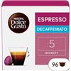 NESCAFÉ DOLCE GUSTO Espresso Decaffeinato Caffè, 6 Confezioni Da 16 Capsule (96