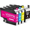 Yongairuink LC3237XL LC3237 Cartucce d'inchiostro compatibili per LC-3237XL LC-3237 LC 3237 Cartucce di ricambio per BRO HL-J6000DW HL-J6100DW MFC-J5945DW MFC-J6945DW MFC-J6947DW (nero, ciano, magena,