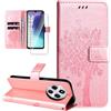 Dcjlbo Cover per Xiaomi Redmi 14C Custodia Cover in Pelle Portafoglio a Libro con Pellicola Vetro Temperato Porta Carte Magnetica Cover Flip Case Antiurto Custodia per Xiaomi Redmi 14C-Oro Rosa