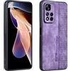 XINYEXIN Cover per Xiaomi Redmi Note 11 Pro Plus 5G (11 Pro+ 5G), Custodia Protettiva in Pelle Ultrasottile Antiscivolo e Antiurto, Stile Retrò Bumper Case Backcover - Viola