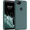 kwmobile Custodia Compatibile con Google Pixel 2 Cover - Back Case per Smartphone in Silicone TPU - Protezione Gommata - verde militare