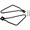 Baceyong Kit staffe borse Baceyong, adatto per Har-ley Sportster 883 I'ron XL883N/Dyna Fat bob FXDF, Cromo/Nero