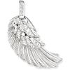 Engelsrufer ala pendente per le donne 925 Sterling Silver con cristalli bianchi 45 mm