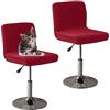 Hoowarm 2/4/6/1 Pezzi Fodera per Sgabello da Bar con Schienale Coperture per Sedie da Pub Copri Sgabello Elasticizzato Coprisedie Antipolvere Lavabili per Cucina della Sala Pranzo(A102,2PCS)