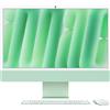 Apple iMac 24Retina Display 4,5K, Chip M4 con CPU 8‑core, GPU 16GB, 256GB SSD, Verde [MWUE3T/A]