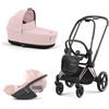 Priam Platinum Sale - Cybex Trio Priam 4.0 Peach Pink Telaio RoseGold con Cloud T Plus