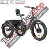 Triciclo Bicicletta Elettrica Z-TECH ZT-80-A FAT TRIKE 3 Ruote 24/20250W 13 Ah 48V Batteria Litio -Nero Opaco Matt