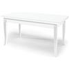 Tavolo SANTA CROCE in legno bianco allungabile 160×85 cm - 240×85 cm