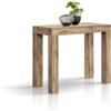 Consolle allungabile VIAREGGIO effetto rovere 90×45 cm - 90×300