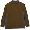 Columbia Klamath Range 2 Half Zip, Felpa In Pile Uomo, Olive Green/Shark, S