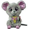 Ty Beanie Boos - Squeaker Il Topolino, con Occhi Rosa Grandi e Glitter, Il Peluche con Gli Occhi Grandi Scintillanti - 15 Cm - T36192