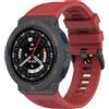 GIOPUEY Cinturini Compatibile con Amazfit Active Edge, Morbido Silicone Cinturino [Resistente all'Usura] [Traspirante] - Red
