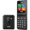 Brondi Chi Parla BRONDI telefono cellulare Flipper Flip Dual sim | Nero