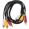 Aigostar Cavo RCA audio video bianco rosso giallo 1,5m Aigostar