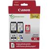 Canon BIPACK CARTUCCE ORIGINALI CANON 5437C006 PIXMA TS3550i + 50 fogli di carta fotografica 5438C004