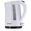 SEVERIN WK 3494 Bollitore per acqua 2200W in plastica e metallo, Teiera elettrica con capacità da 1,5 litri, Bollitore acqua elettrico con indicatore del livello dell'acqua, Bianco