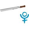 Sonic Energy Tuning Fork, Planetary Tuned (Pluto) - Made in Germany - 140,64 Hz/C3#, per la terapia del suono, yoga e meditazione, acciaio nichelato premium con manico ergonomico in sughero, garanzia di 2 anni