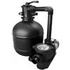 Blue Bay Impianto Filtrazione a Sabbia "Duke 5600" Portata Max 17000 Lt/H - Pompa 0,8 Hp / 600 Watt - Prefiltro Incluso