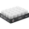 Hofer Candele Bianche a Colonna - 4 x 7 cm - Set di 20 Candele Decorative Cilindriche - Cera Colore Bianco - Lunga Durata di 11 Ore - Antigoccia - Non Profumate - Qualità RAL